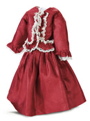 Silk Red Two Piece Fashion Gown