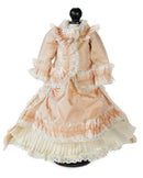 Peach Tussah Silk Ensemble for Lady Doll