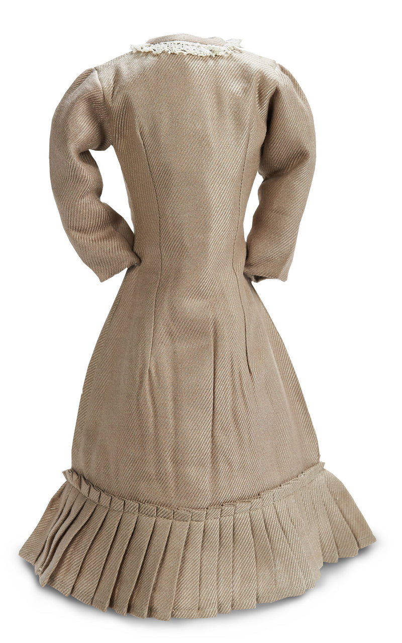Beige Cotton Lady Doll Dress