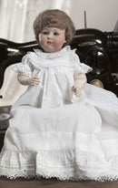 White Cotton Baby Gown