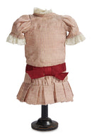 Red And White Cotton Dress With Hat