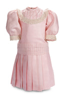 ROSE SILK DROPPED WAIST DRESS