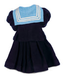 Blue Sailor Dress With Jacket & Cap