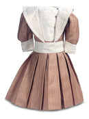 Sand Brown Silk Mariner Dress