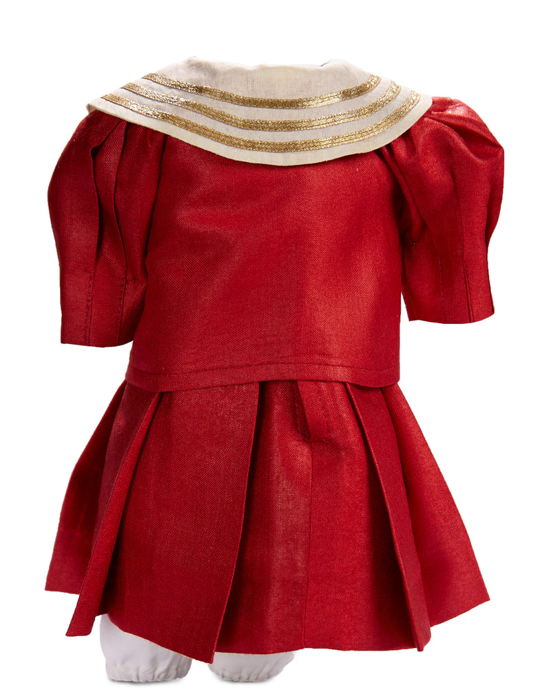 Red Silk Mariner Dress