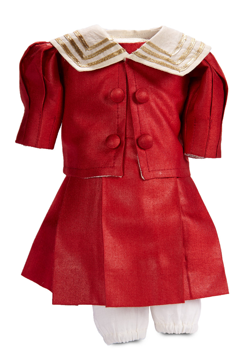 Red Silk Mariner Dress