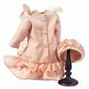 Peach Silk Dress With Hat