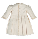 Shadow-Print Ivory Silk Dress