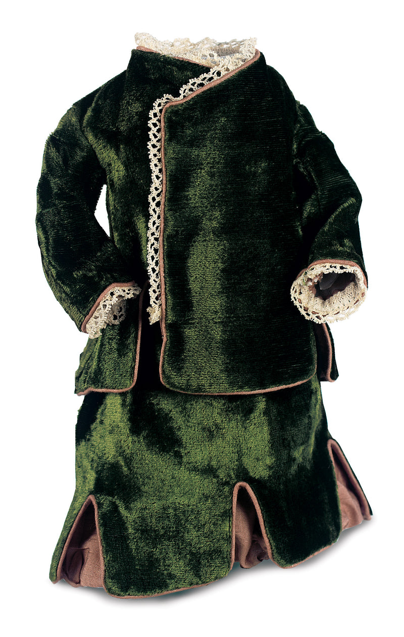 Moss Green Velvet Two Piece Suit