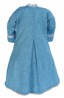 Blue & White Checkered Princess Style Dress
