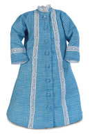 Blue & White Checkered Princess Style Dress