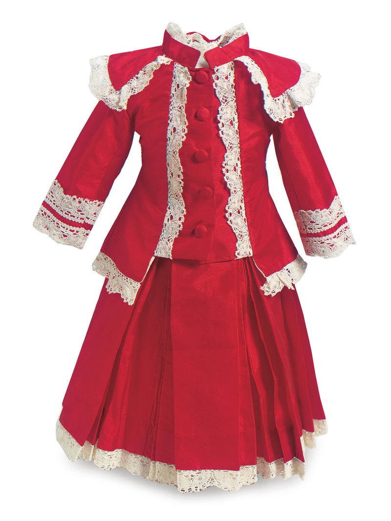red silk two piece dress Two-Piece Long Prom Dress with Corset Top Hot Pink / 2