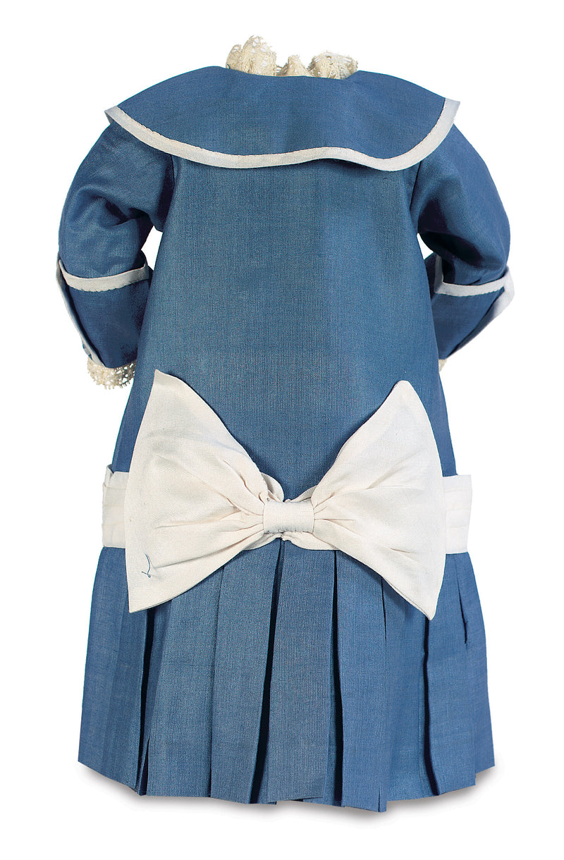 Slate Blue Silk Dress