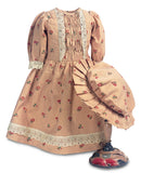 Pretty Petal Sprinkled Cotton Dress & Bonnet
