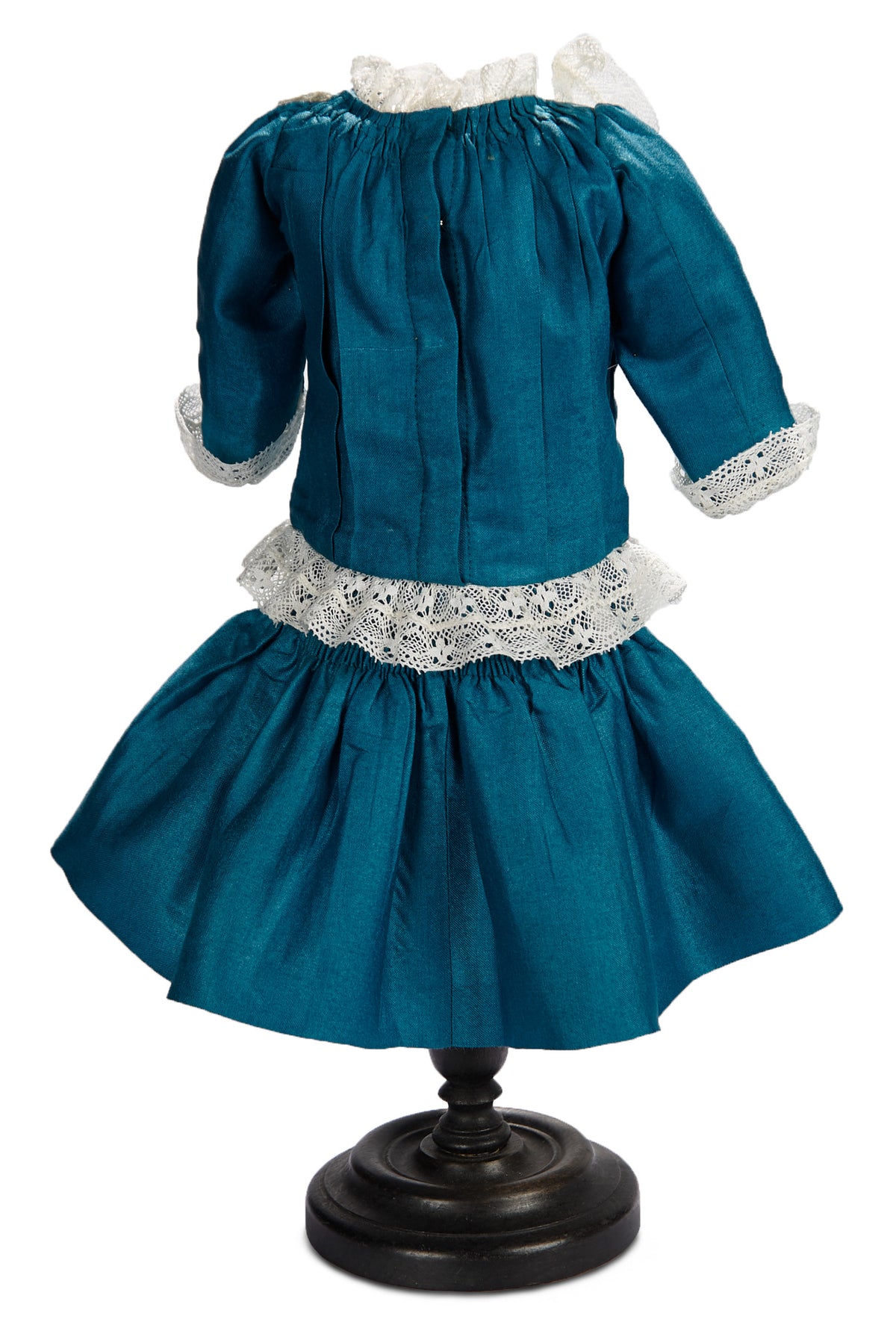 teal drop waist dress Blue Silk Dropped spookystyle MATERIAL POLYESTER HELSI Tatiana Long Sleeve Choose Size:EU36 - UK3 - US5