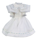 White Best Dress with Lacy Bertha Collar