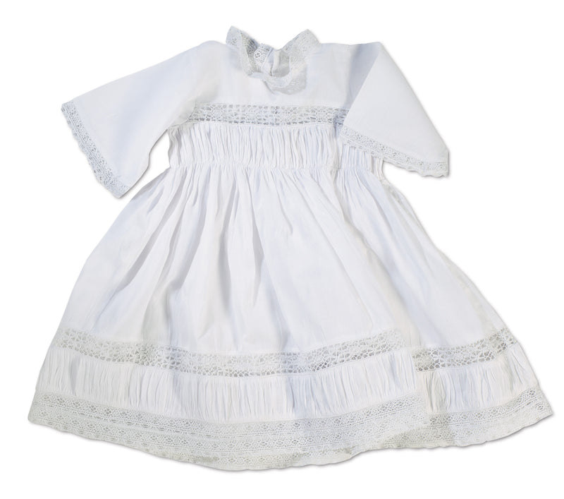 White Dimity High-Waisted Summer Dress White Dimity High-Waisted Summer Dress
