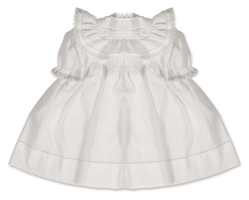 White Cotton Bretelle Dress