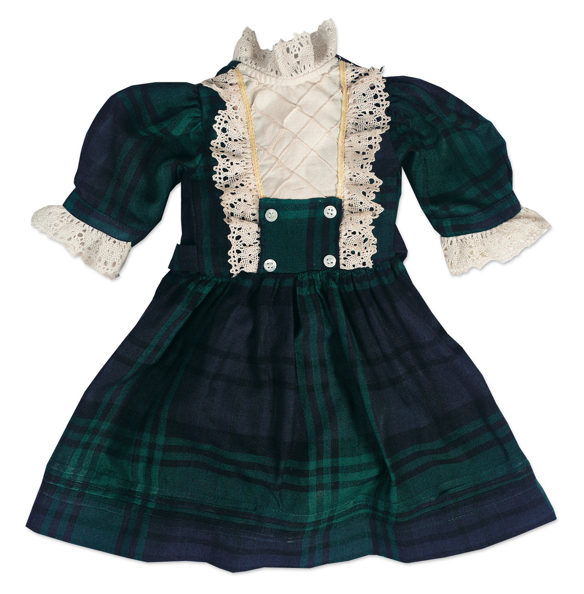 Blue & Green Plaid Cotton Dress Blue & Green Plaid Cotton Dress