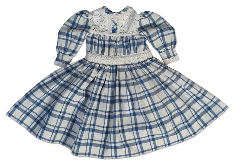 Blue & White Checkered Dress