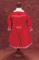 Red Cotton School Dress