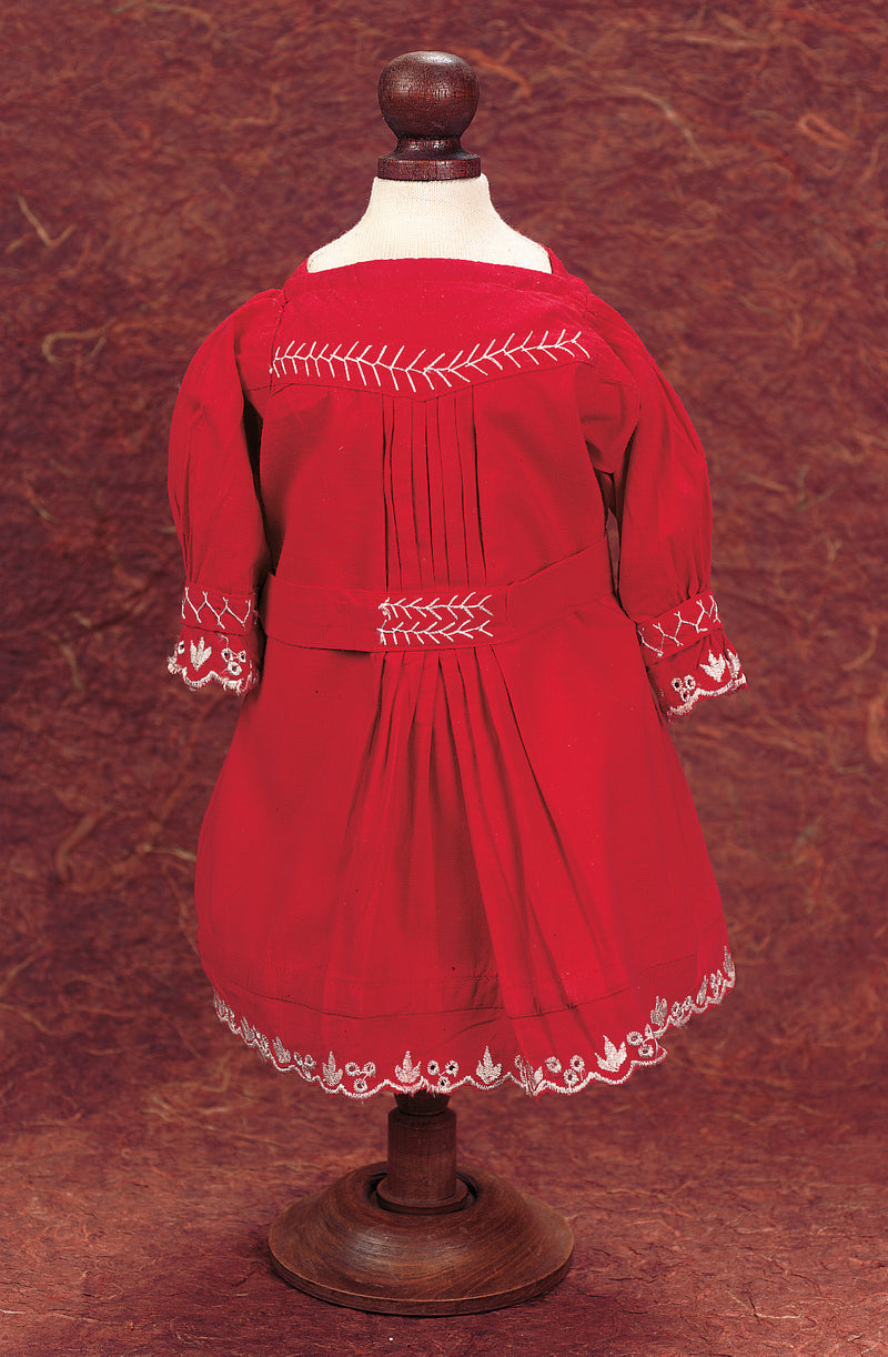 Red Cotton School Dress
