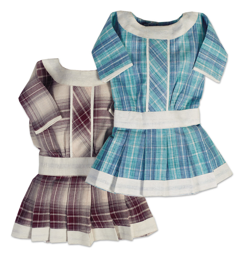 Maroon & Cream Plaid Dress Maroon & Cream Plaid Dress