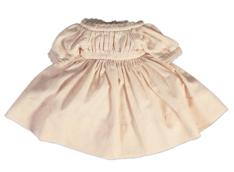 Cream Patterned Cotton Dress