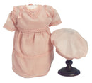 Rose Sheer Muslin Dress & Cap