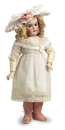 Rosebuds & Cream Cotton Dress & Bonnet