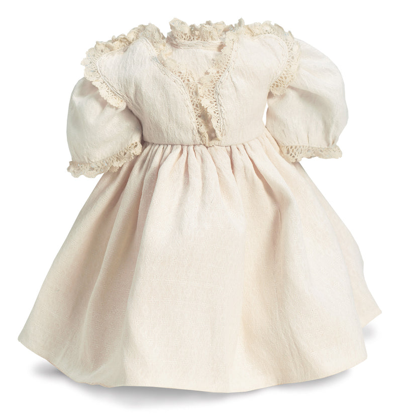 Cotton Dress with Attached Pinafore
