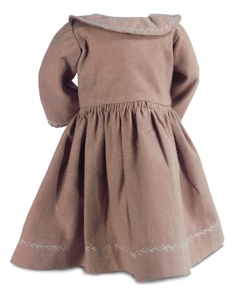 Caramel Cotton-Flannel Coat Dress