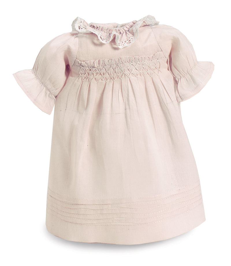 Pale Rose Cotton Dress with Smocking