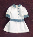 Drop Waist Cotton School Dress With Feather Stitch Embroidery