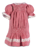 Red & White Checkered Cotton Dress