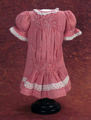 Red & White Checkered Cotton Dress