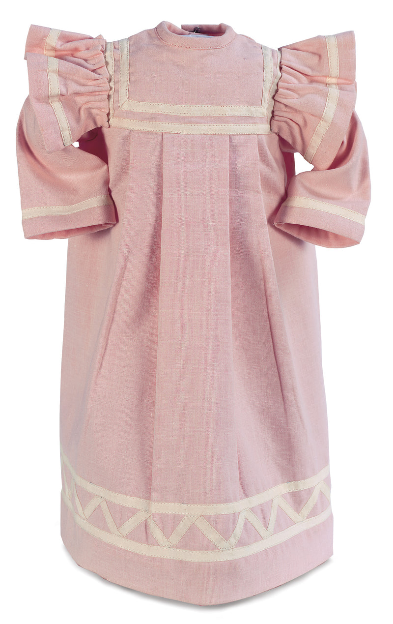 Rose Linen-Like Summer Dress