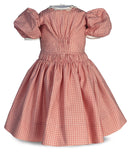 Pink Checkered Cotton Dress