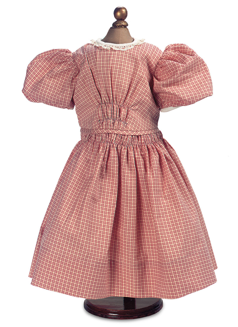 Pink Checkered Cotton Dress