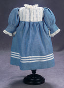 Blue Chambray With Lace Bodice