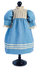 Blue Chambray With Lace Bodice