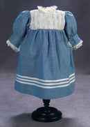 Blue Chambray With Lace Bodice