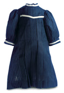 Blue Shadow Striped Silk Dress