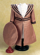 Sand Silk Coat Dress with Undergarments