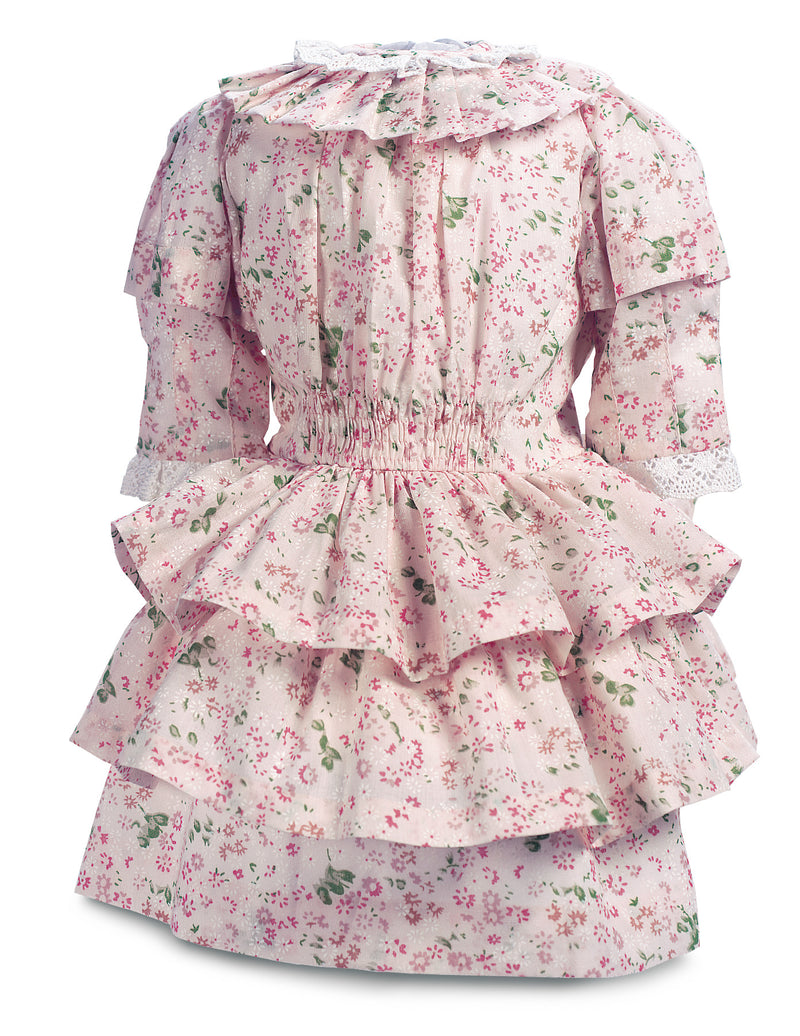 Spring Flowers Rose Cotton Dress