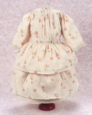 Rose Petal Lemon Voile Dress With Tiered Skirt