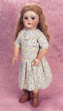 Cotton Print Dress With Wide Sash