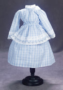 Pale Blue Cotton Dress, Jacket & Bonnet