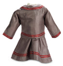 Three Piece Brown Dress With Red Trim