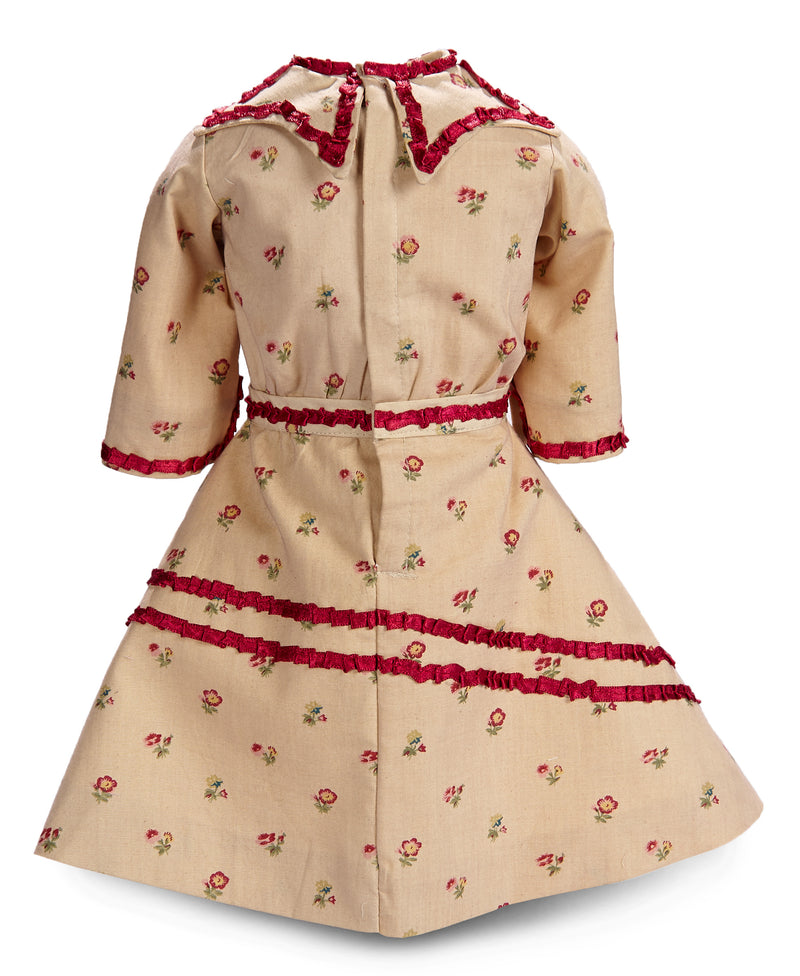 Pretty Bretelle Dress with Red Silk Ribbon Candy Trim